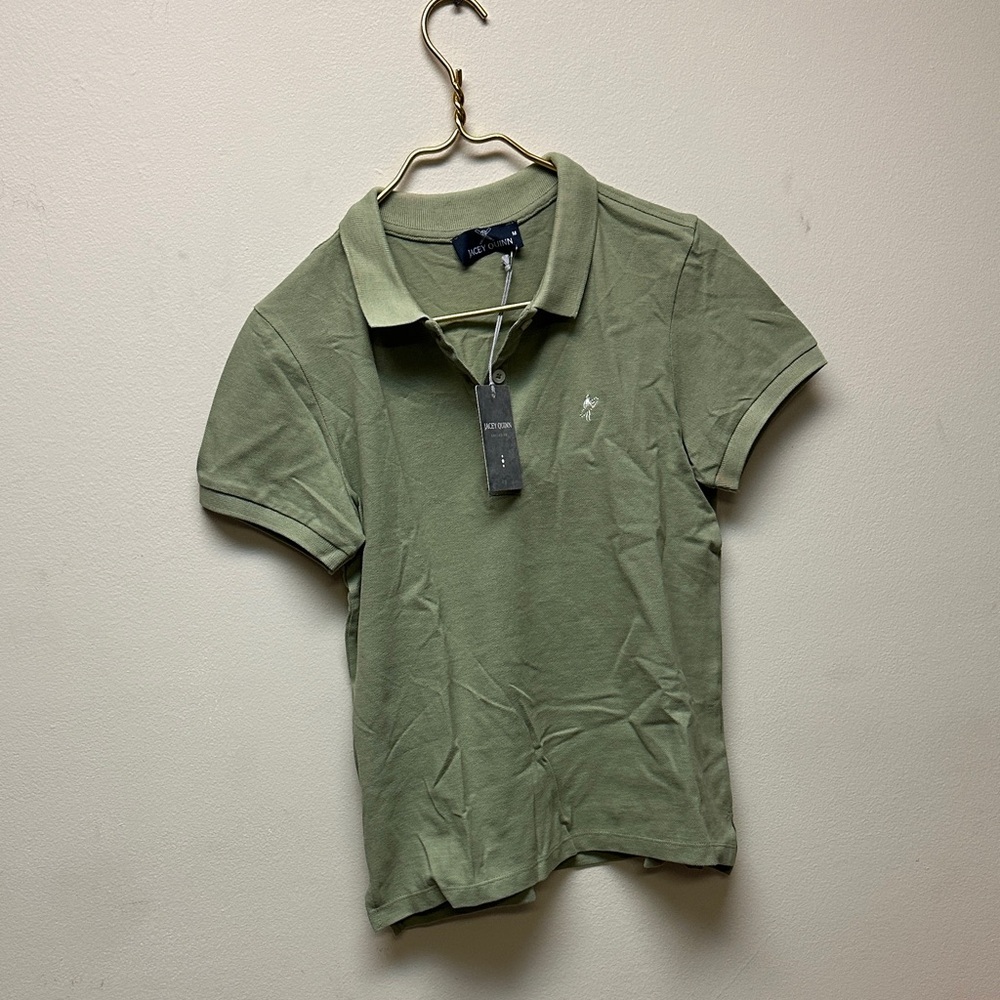 Women's Olive Polo Shirt